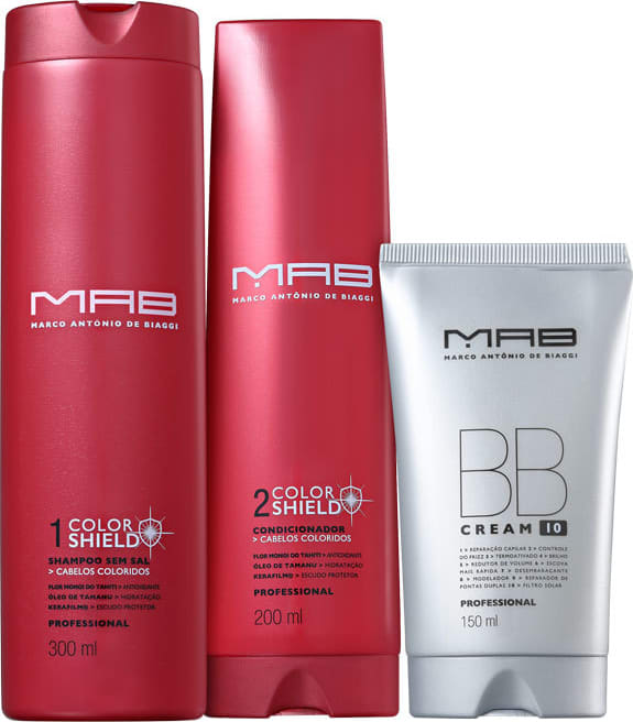 Kit MAB Marco Antônio de Biaggi Color Shield Proteção da Cor (3 Produtos)