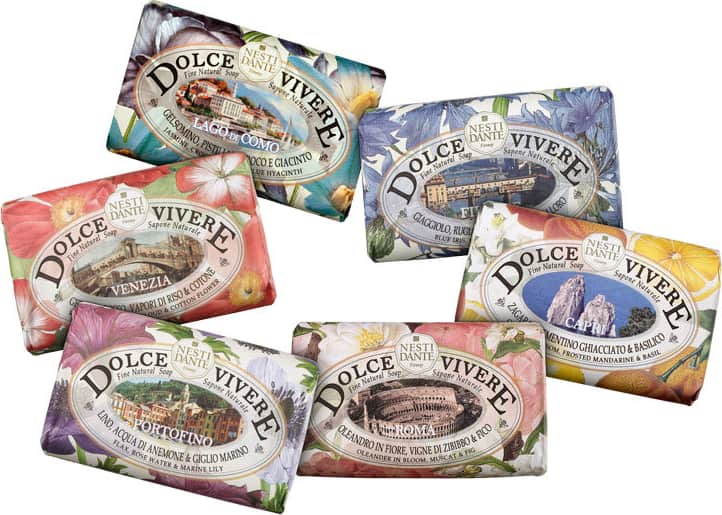 Kit Nesti Dante Collection Dolce Vivere - Sabonetes em Barra 6x250g
