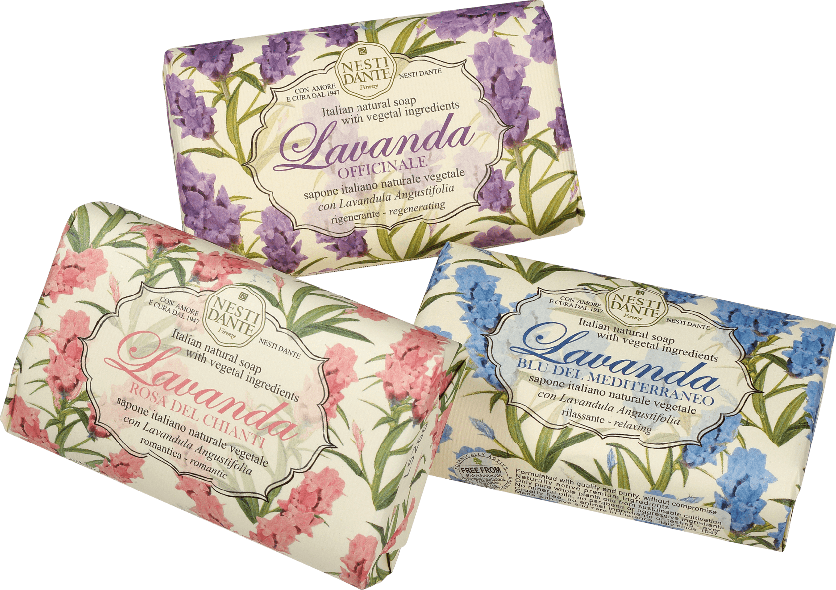 Kit Nesti Dante Collection Lavanda - Sabonetes em Barra 3x150g