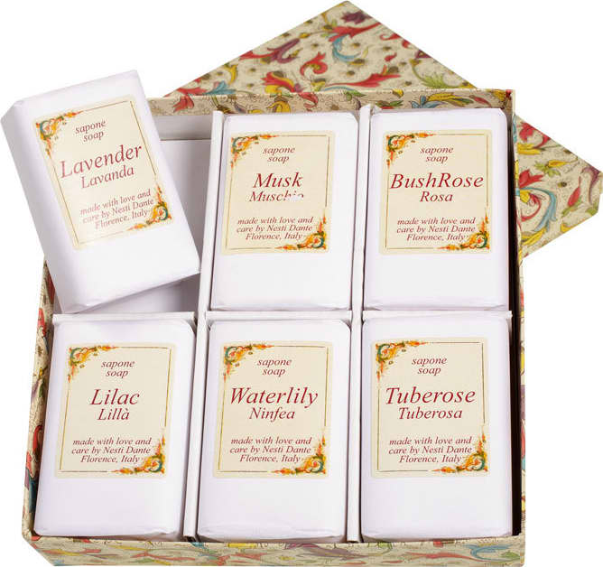Kit Nesti Dante Floral Notes - Sabonetes em Barra 6x100g