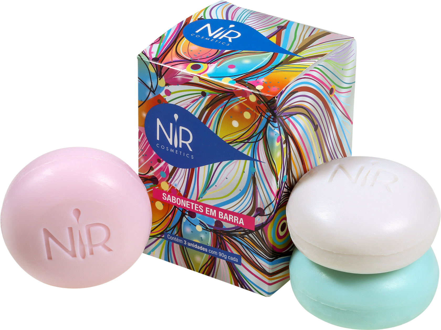 Kit Nir Cosmetics Bar - Sabonetes em Barra 3x90g