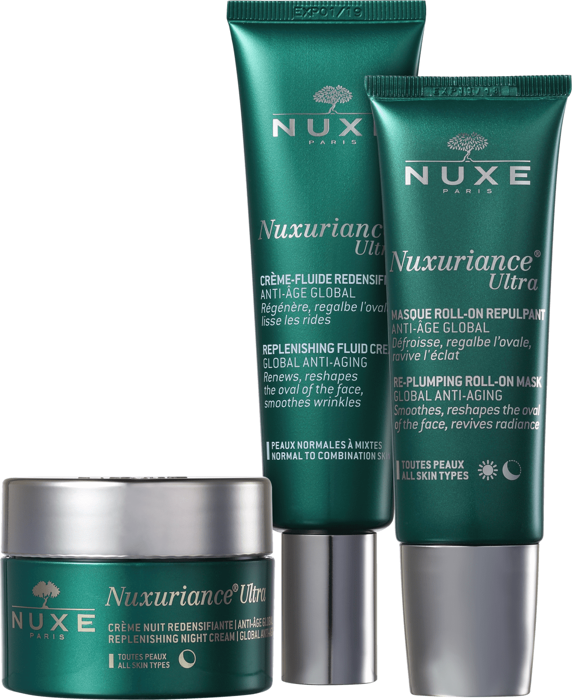 Kit Nuxe Nuxuriance Pele Rejuvenescida (3 produtos)