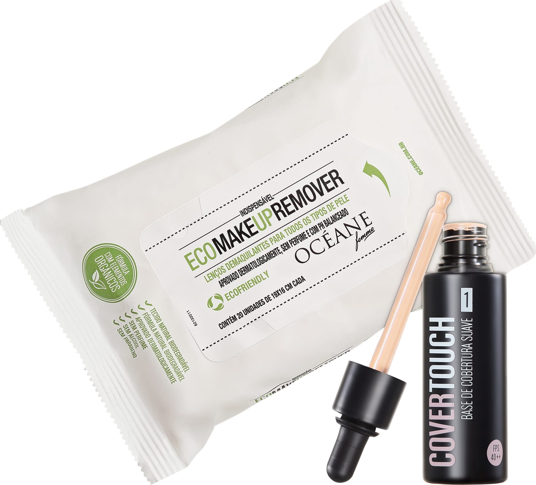 Kit Océane Cover Touch 1 Make Up (2 produtos)