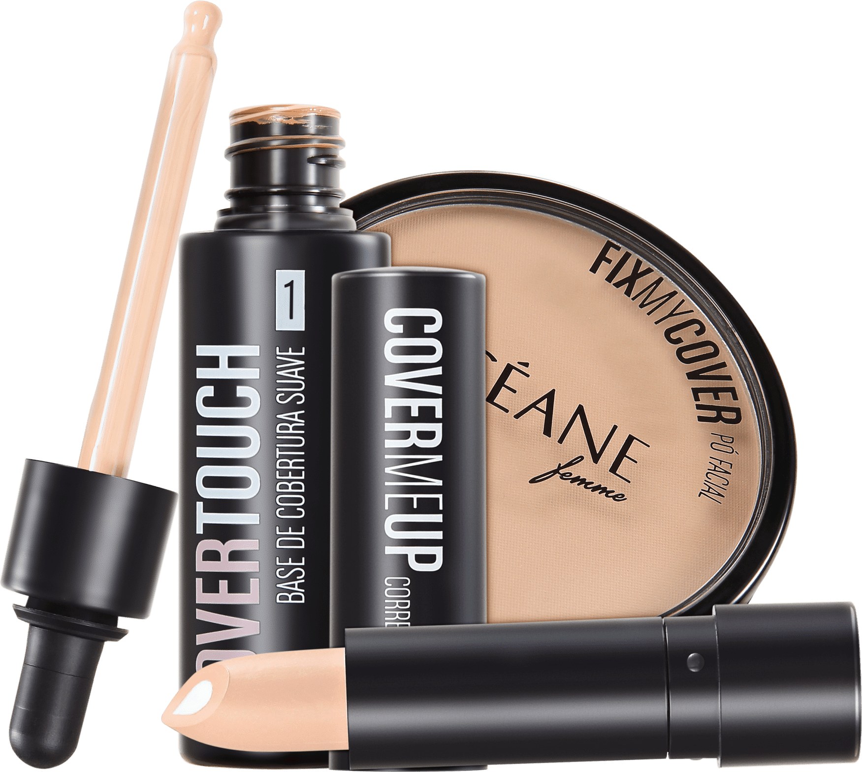 Kit Océane Cover Touch Fix 1 (3 produtos)