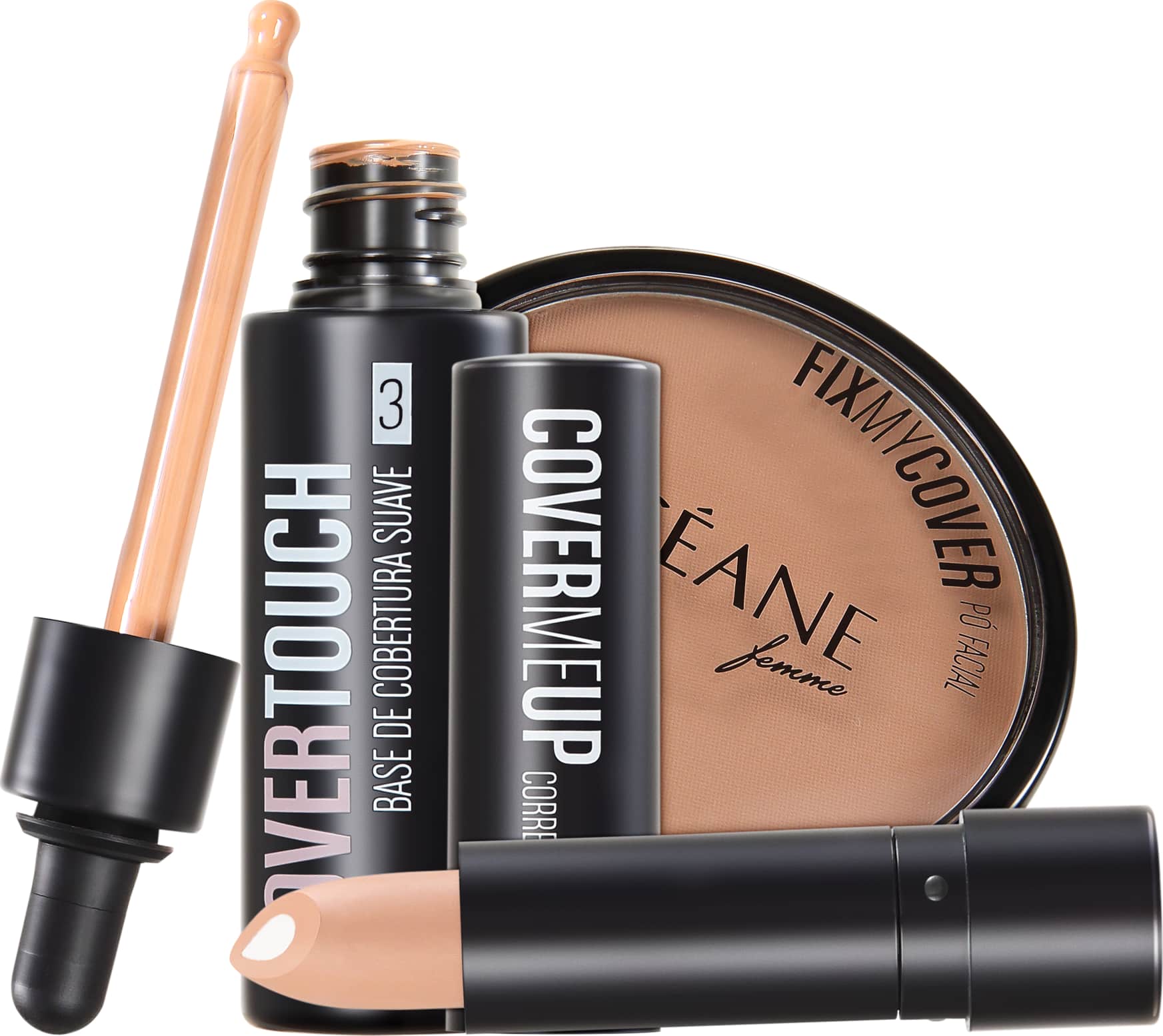 Kit Océane Cover Touch Fix 3 (3 produtos)