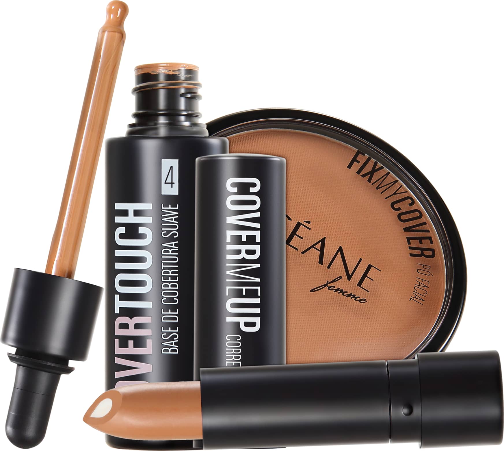 Kit Océane Cover Touch Fix 4 (3 produtos)