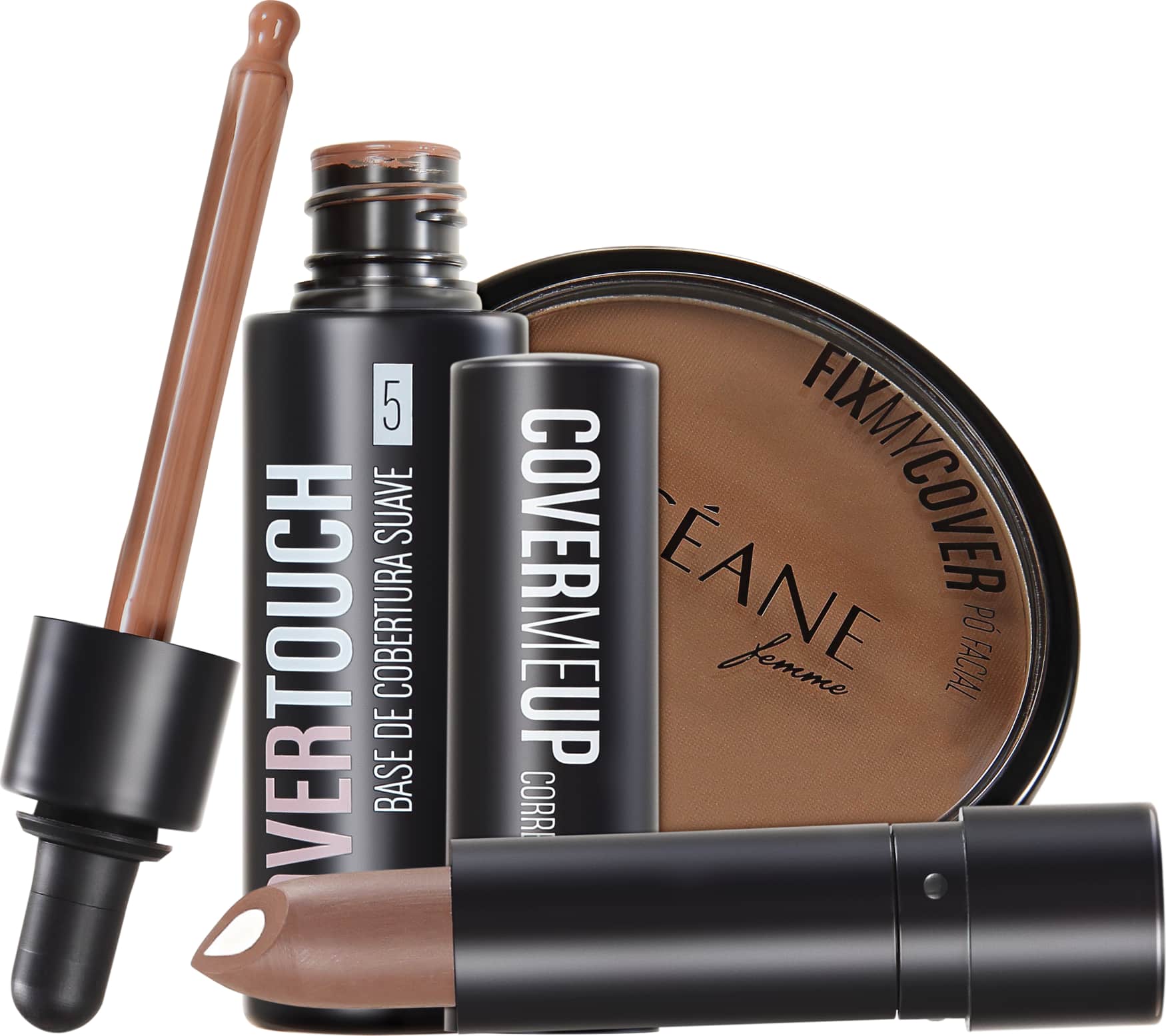 Kit Océane Cover Touch Fix 5 (3 produtos)