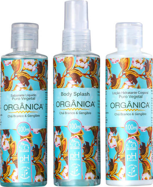 Kit Orgânica Chá Branco e Gengibre Trio (3 Produtos)