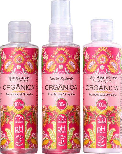 Kit Orgânica Framboesa e Orquídea Trio (3 Produtos)