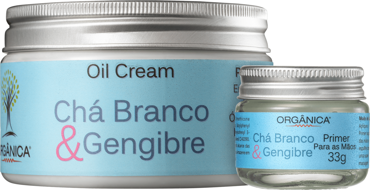 Kit Orgânica Hidratação Vegetal com Chá Branco & Gengibre (2 Produtos)