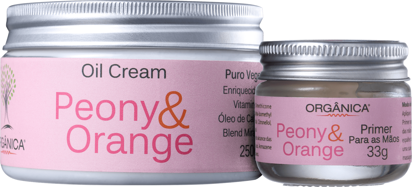 Kit Orgânica Hidratação Vegetal com Peônia & Laranja (2 Produtos)