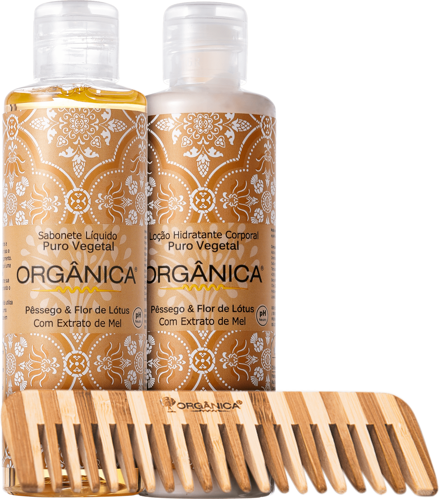 Kit Orgânica Set Pêssego e Flor de Lótus (3 produtos)