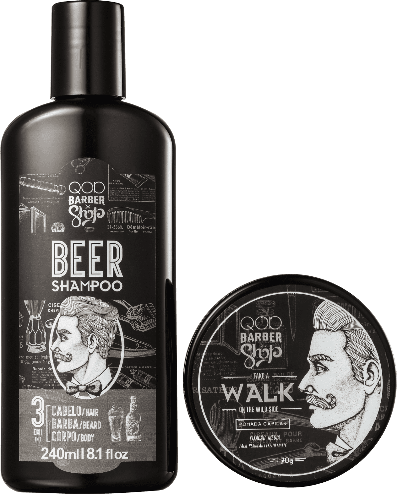 Kit QOD Barber Shop Walk (2 Produtos)