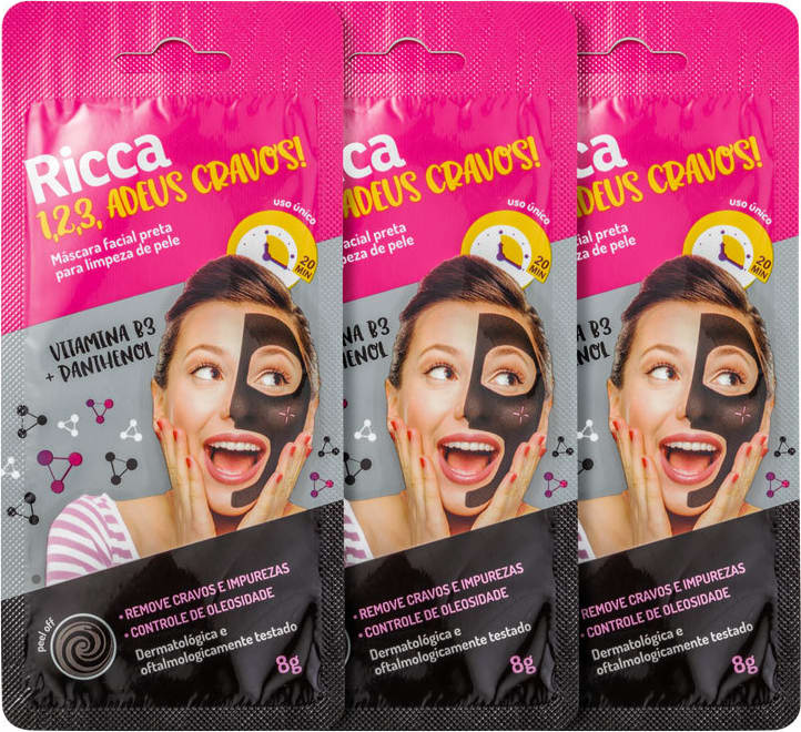 Kit Ricca 1,2,3, Adeus Cravos! (3 Produtos)