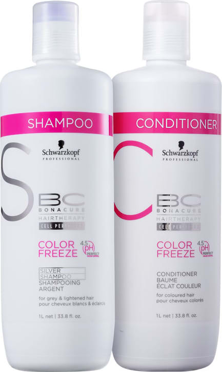Kit Schwarzkopf Professional BC Bonacure Color Freeze Silver Salon (2 Produtos)