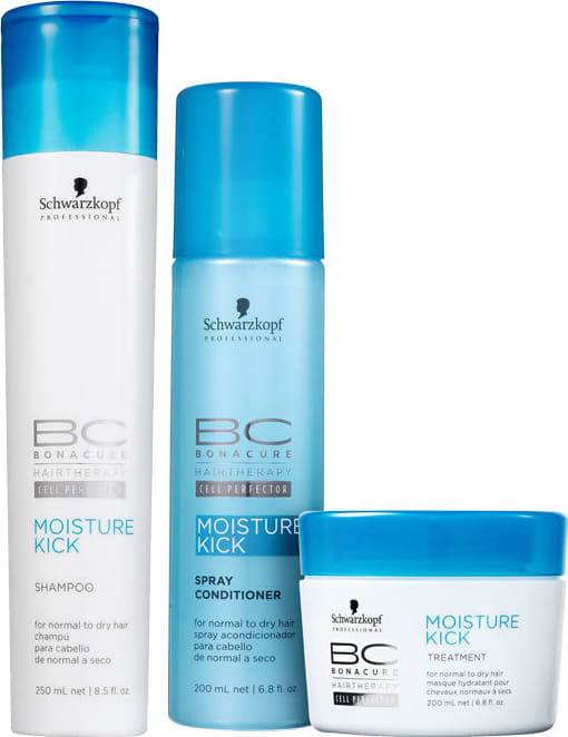 Kit Schwarzkopf Professional BC Bonacure Moisture Kick Trio (3 Produtos)