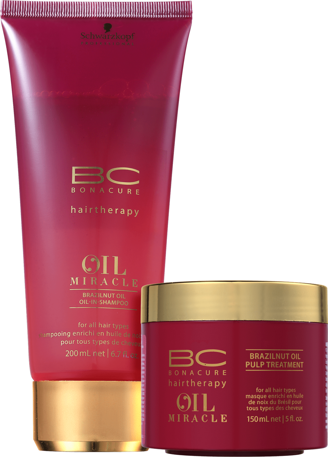 Kit Schwarzkopf Professional BC Bonacure Oil Miracle Brazilnut Home (2 Produtos)