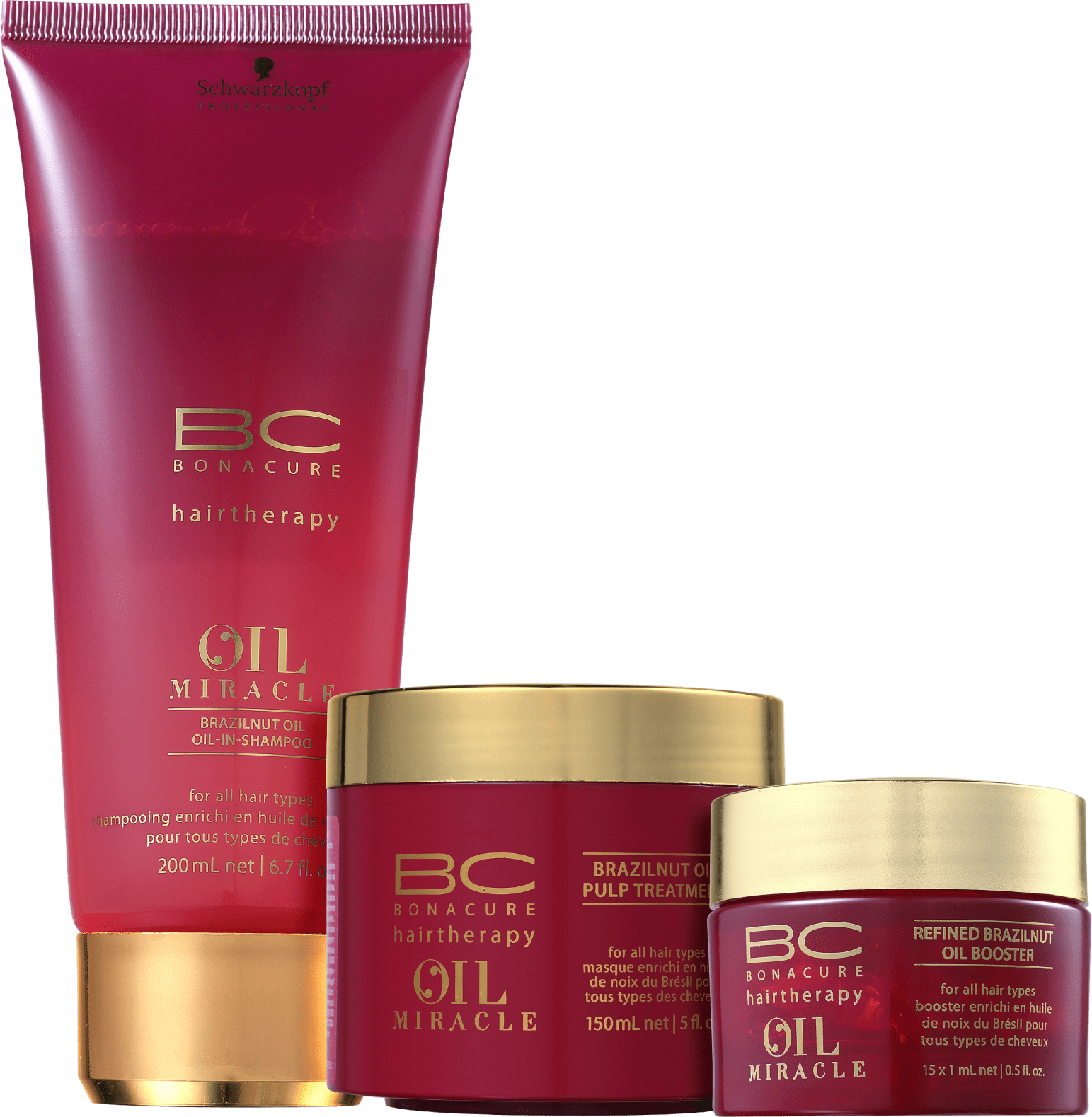 Kit Schwarzkopf Professional BC Bonacure Oil Miracle Brazilnut Intenso (3 Produtos)