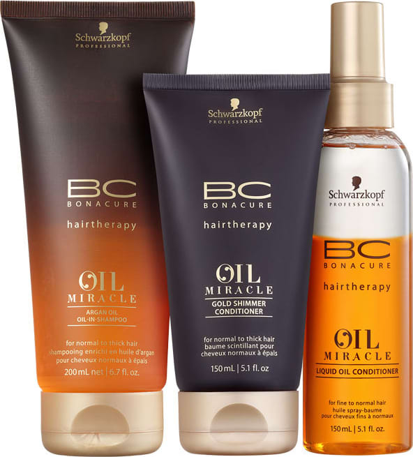 Kit Schwarzkopf Professional BC Bonacure Oil Miracle Trio Care (3 Produtos)
