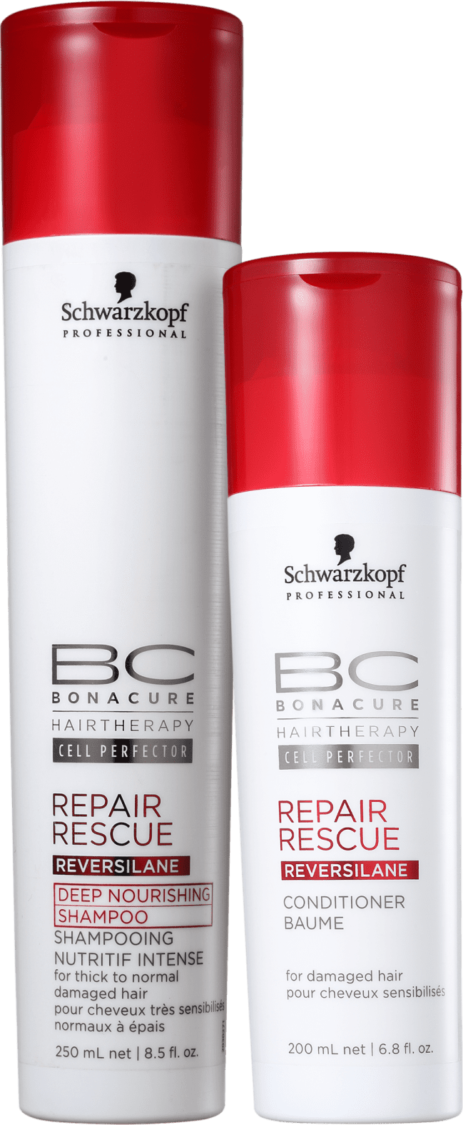 Kit Schwarzkopf Professional BC Bonacure Repair Rescue Reversilane Diário (2 Produtos)