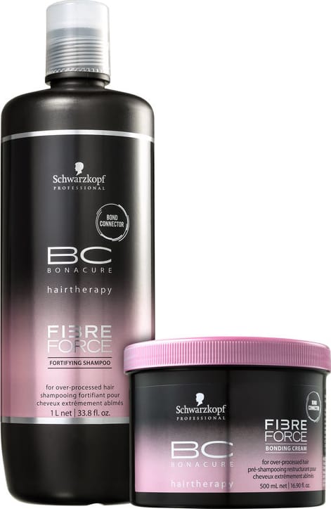 Kit Schwarzkopf Professional BC Bonacure Fibre Force Fortifying Reconstrução de Salão (2 Produtos)
