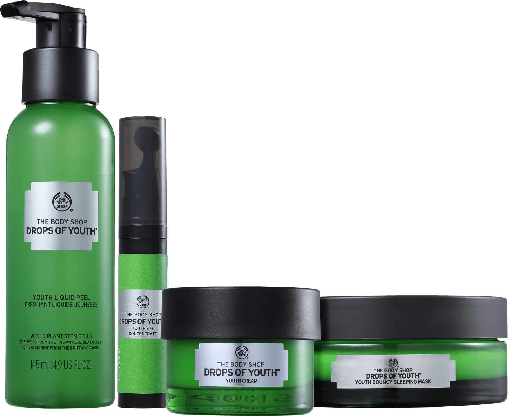 Kit The Body Shop Drops Of Youth de Hidratação (4 Produtos)