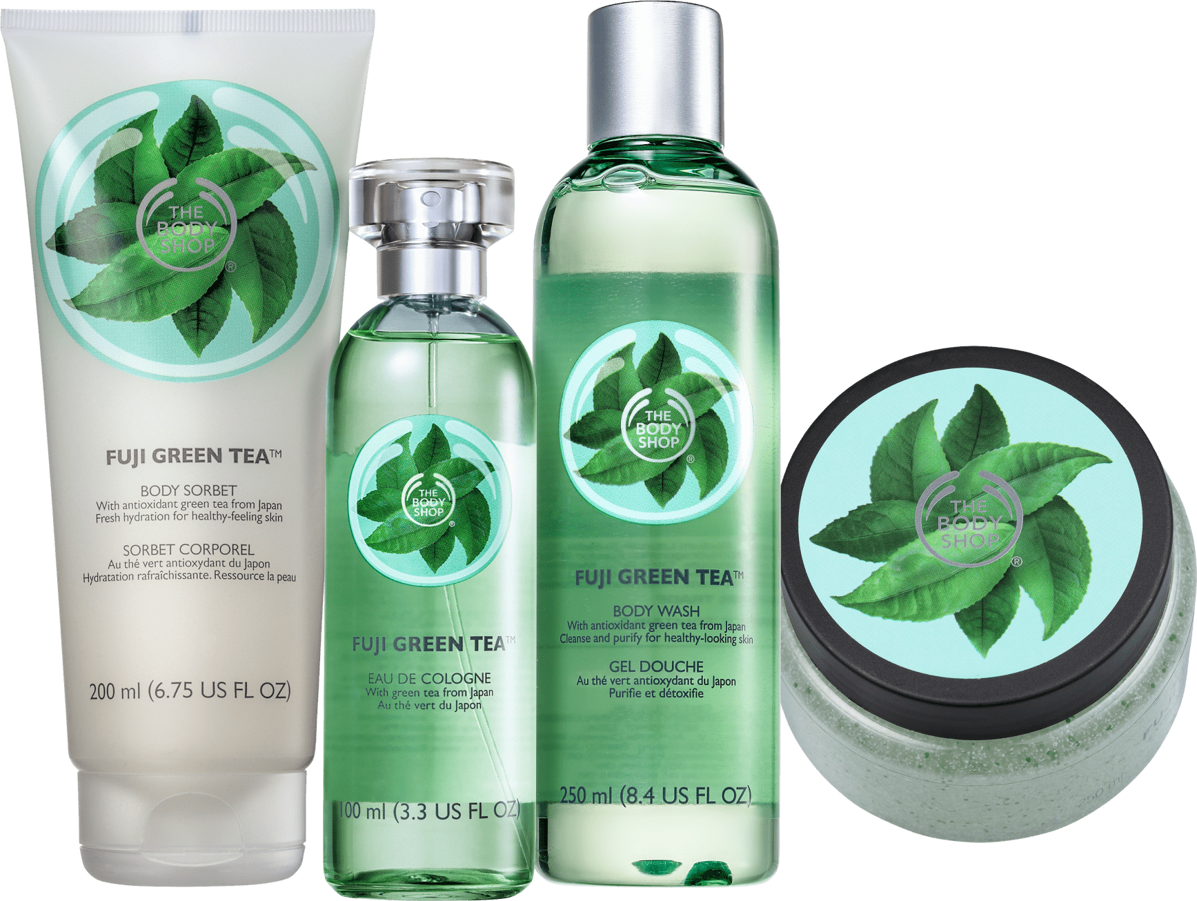 Kit The Body Shop Fuji Green Tea Refrescante (4 Produtos)