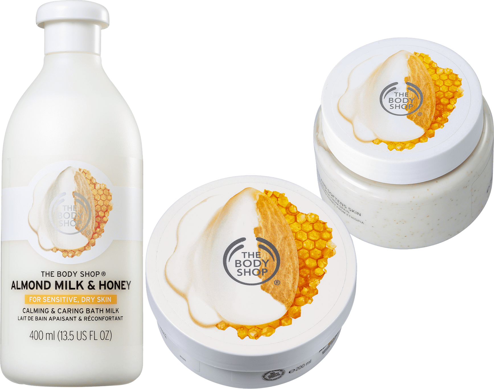 Kit The Body Shop Milk & Honey Hidratação (3 Produtos)