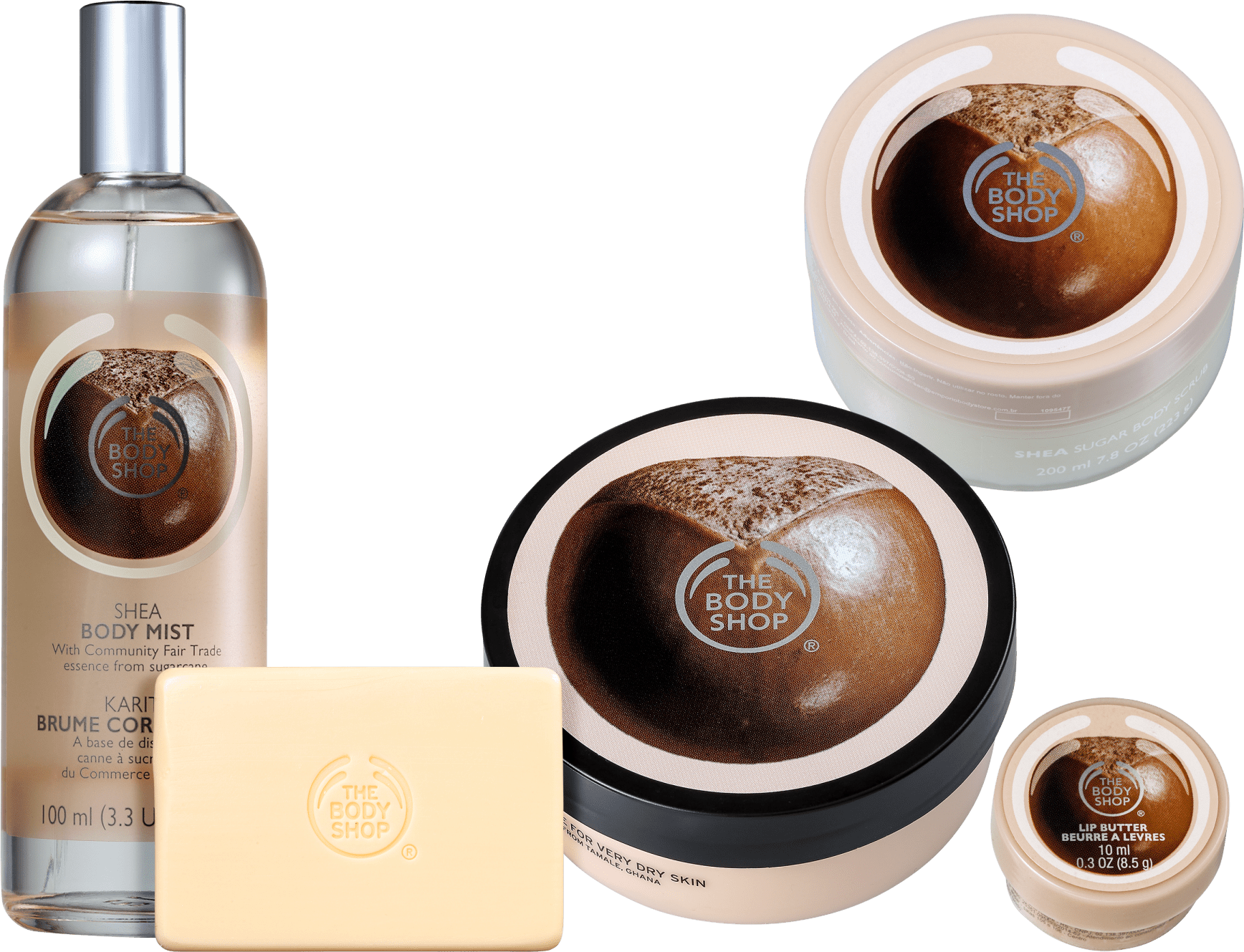 Kit The Body Shop Shea Hidratação Profunda (5 Produtos)