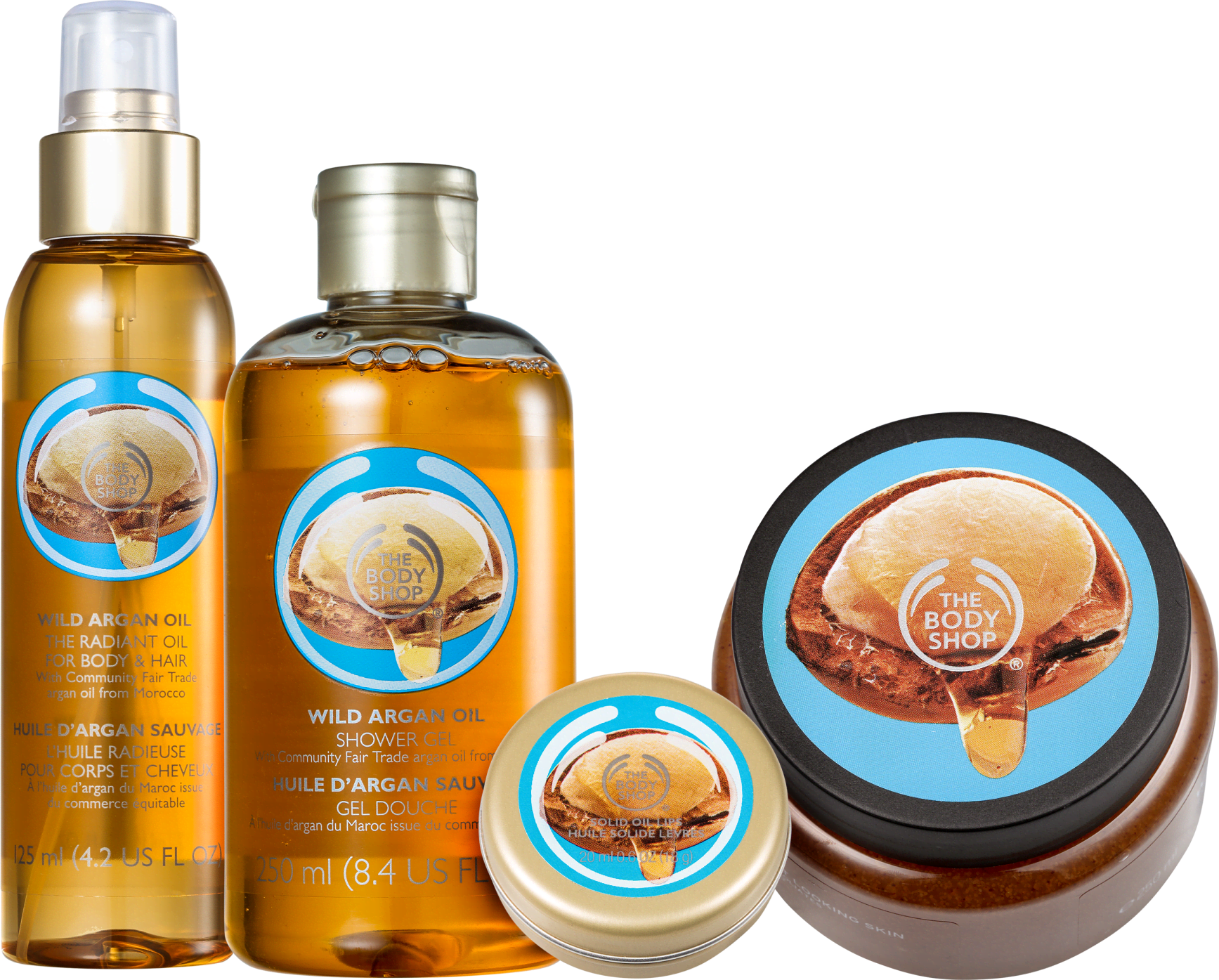 Kit The Body Shop Wild Argan Oil (4 Produtos)
