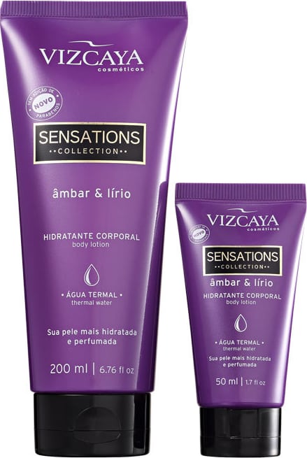 Kit Vizcaya Sensations Âmbar & Lírio Hidratante (2 Produtos)