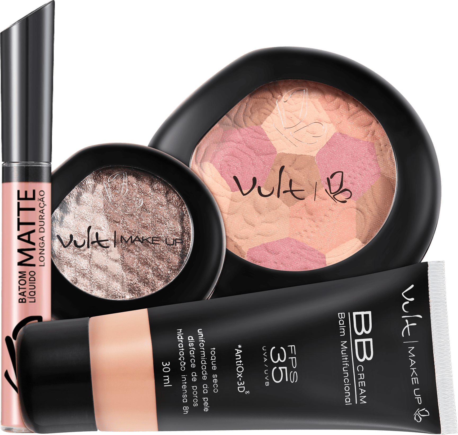 Kit Vult Make Up Multifuncional Baked Bege FPS 35 (4 produtos)