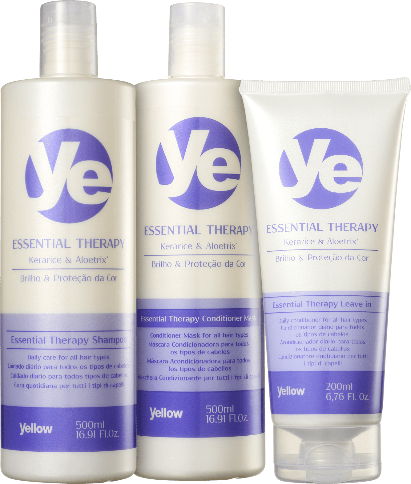Kit Yellow Essential Therapy Tratamento Completo (3 Produtos)