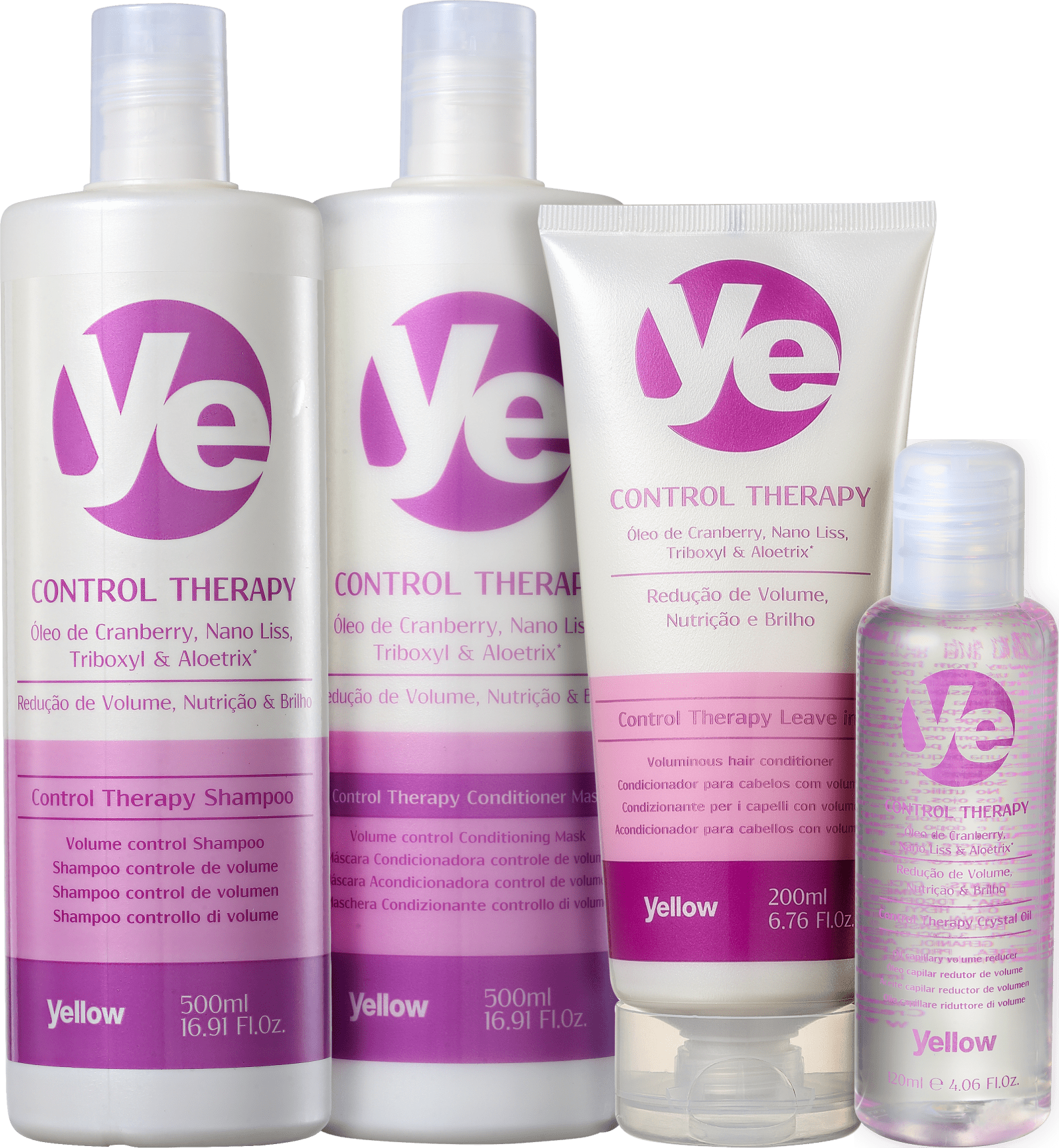 Kit Yellow YE Control Therapy Completo (4 Produtos)