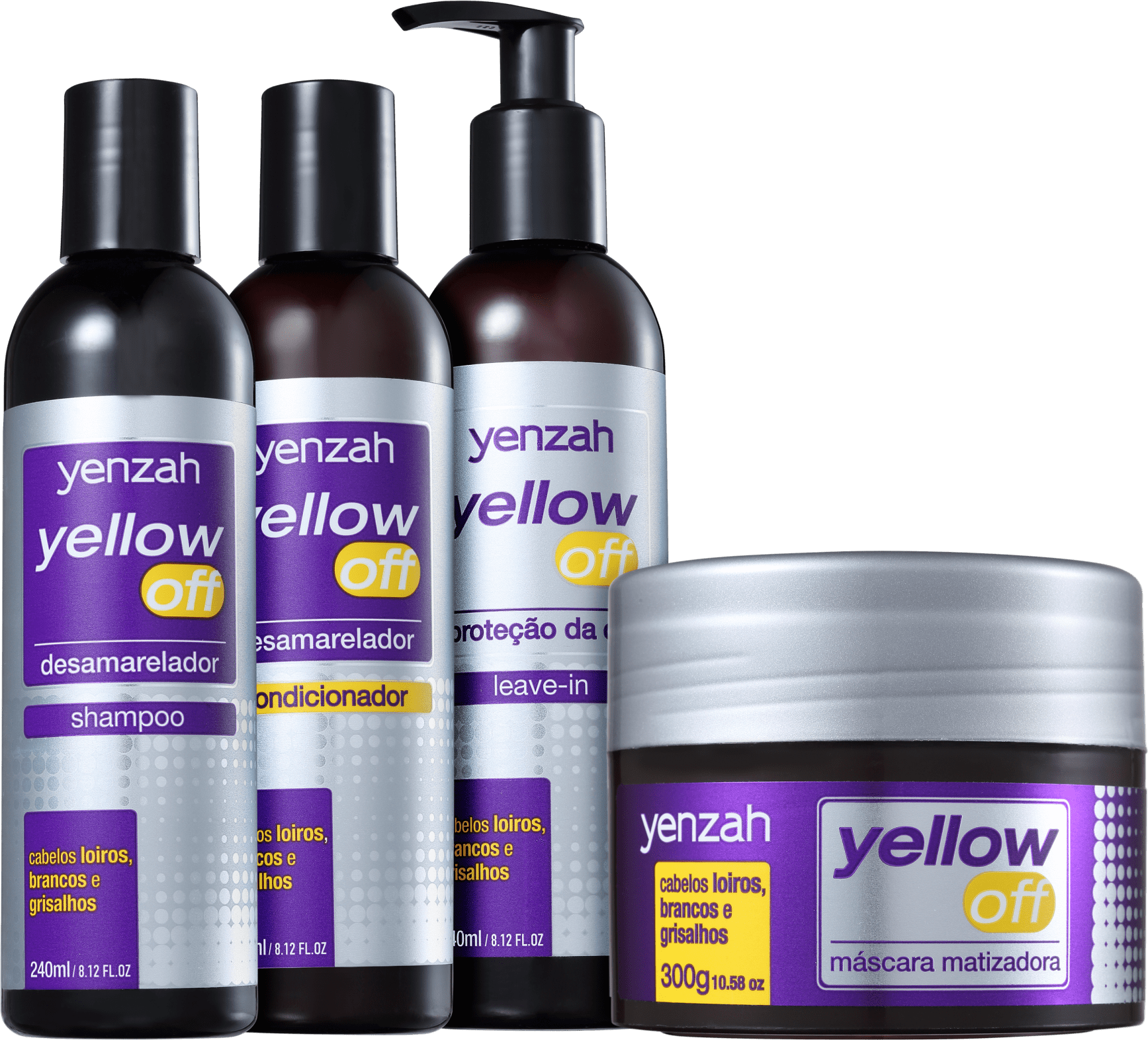 Kit Yenzah Yellow Off Completo (4 Produtos)