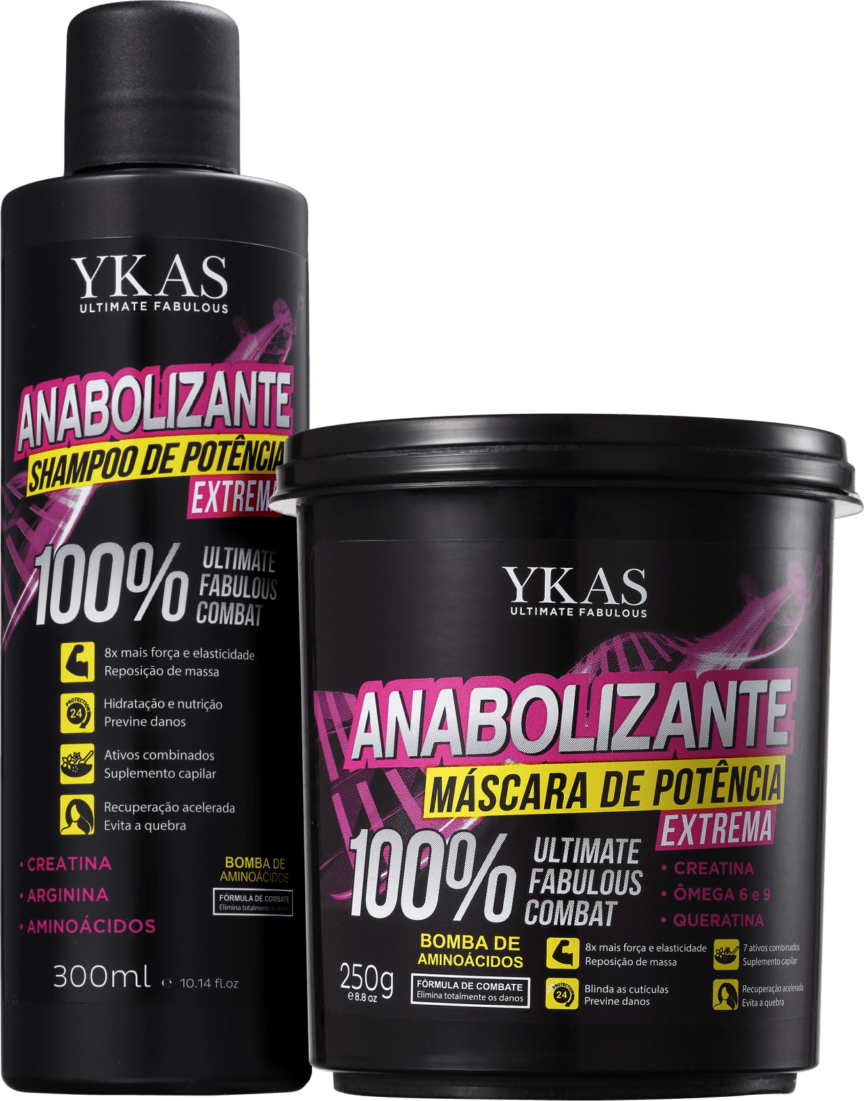 Kit YKAS Anabolizante Capilar Duo (2 Produtos)