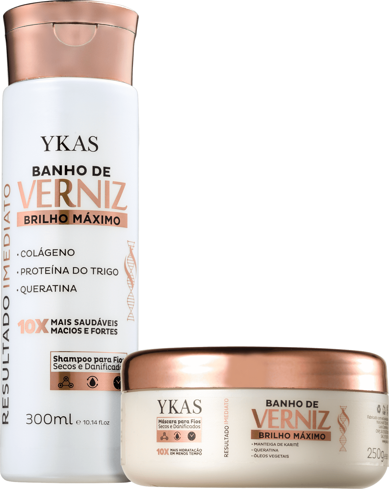 Kit YKAS Banho de Verniz Duo (2 Produtos)