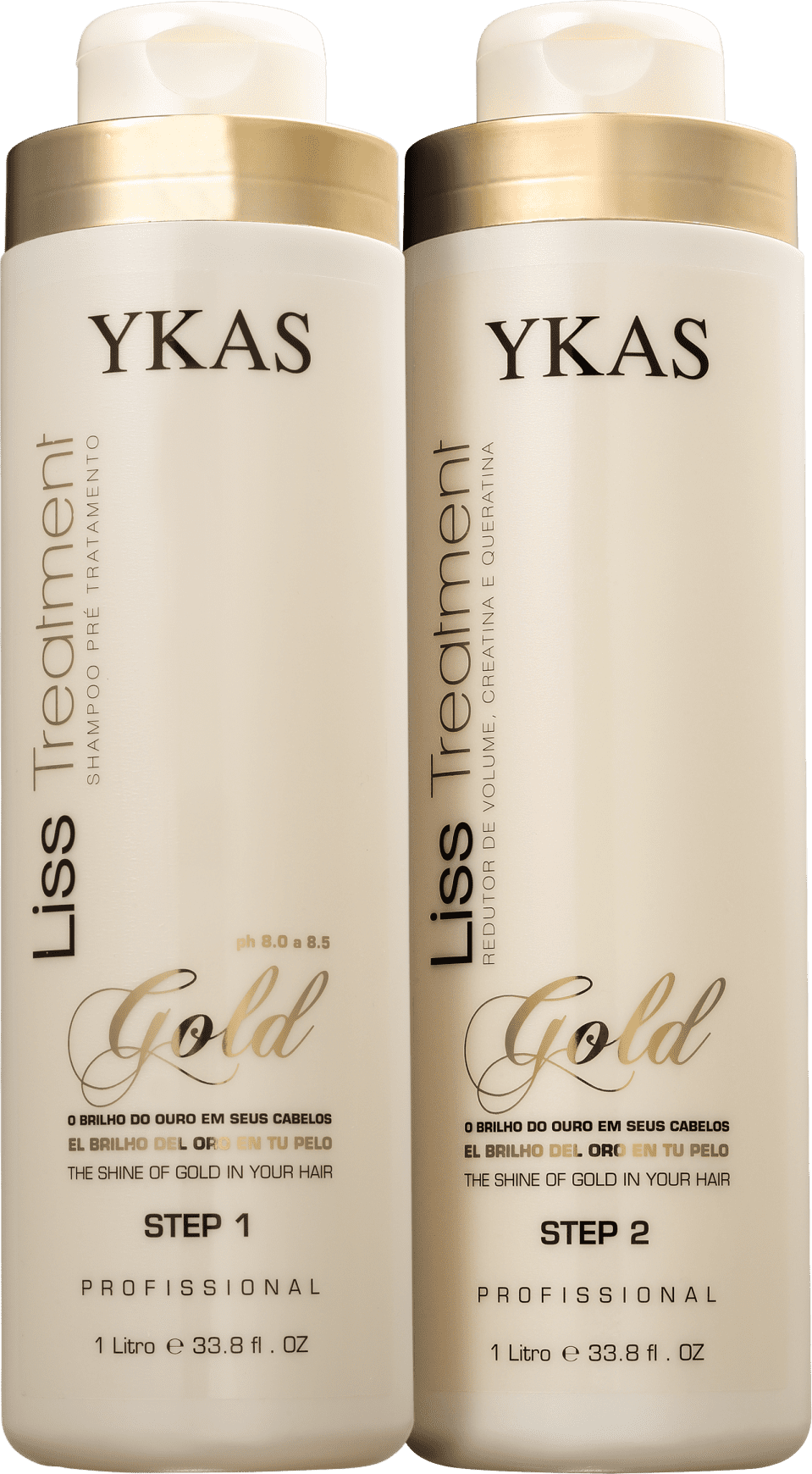 Kit YKAS Liss Treatment Gold Duo Pro (2 Produtos)