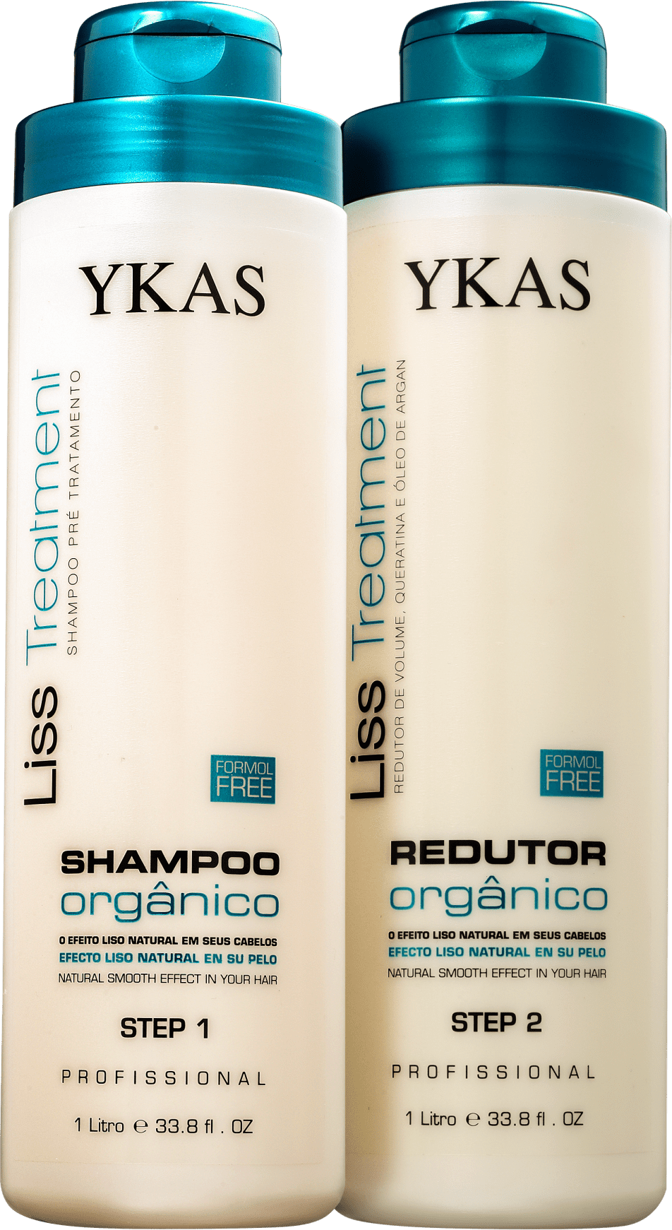 Kit YKAS Liss Treatment Orgânico Duo Pro (2 Produtos)