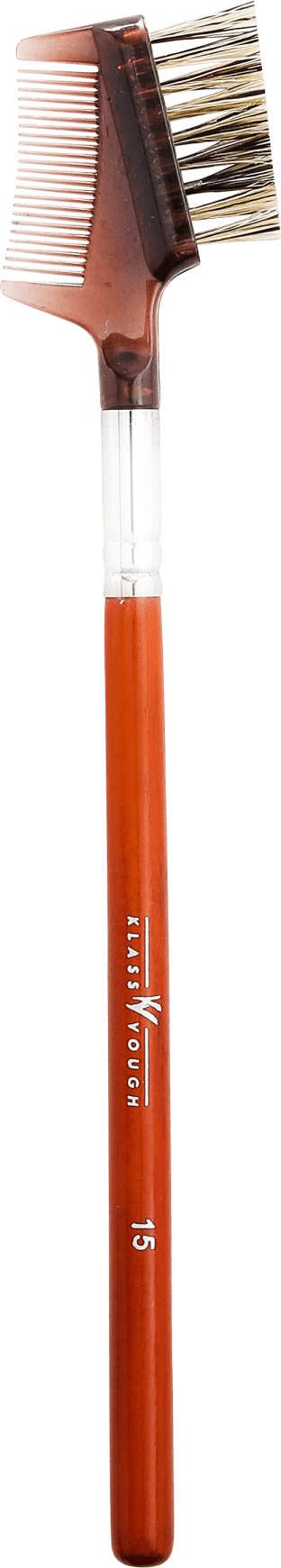 Klass Vough Brown Line 15 - Pincel para Cílios e Sobrancelhas