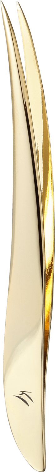 Klass Vough TW-3077G Fina Dourada - Pinça de Precisão