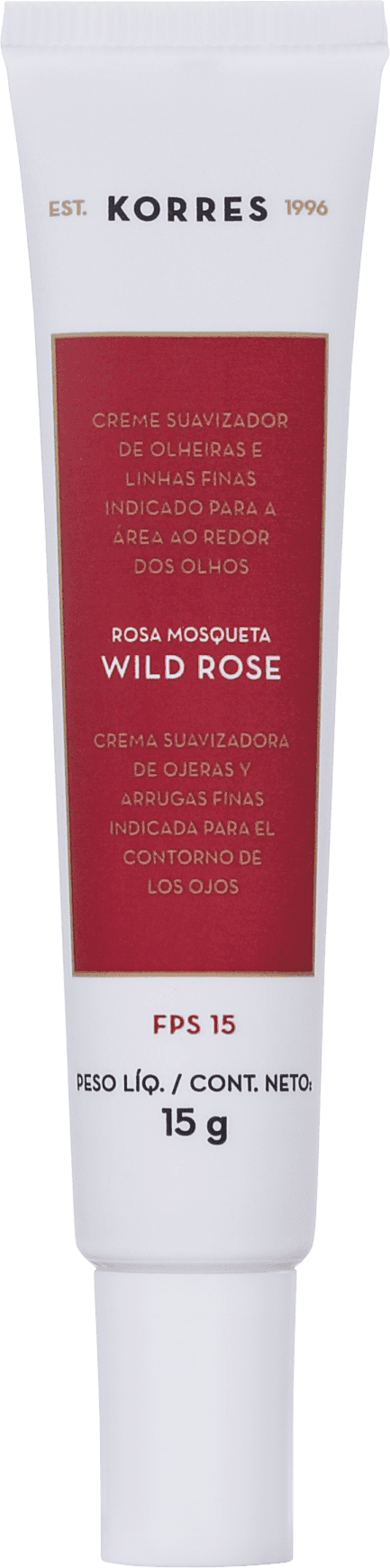 Korres Wild Rose - Creme para Olheiras e Linhas Finas 15g