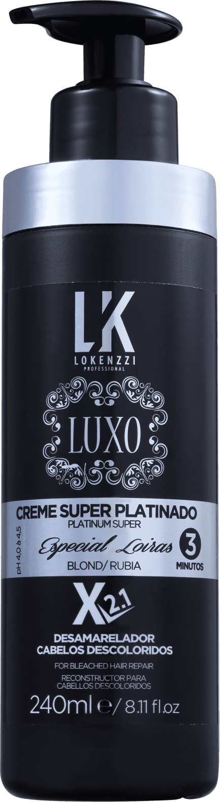 Lokenzzi Luxo Super Platinado - Creme de Tratamento Desamarelador 240ml