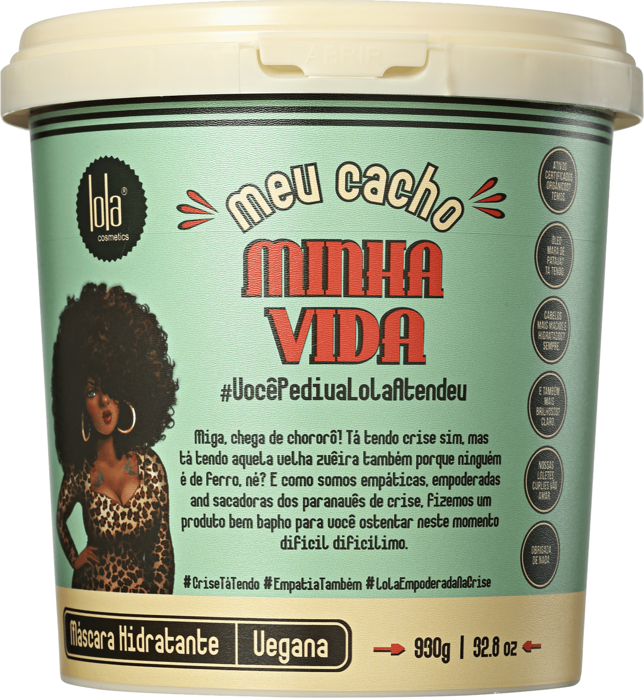 Lola Cosmetics Meu Cacho Minha Vida - Máscara Capilar 930g