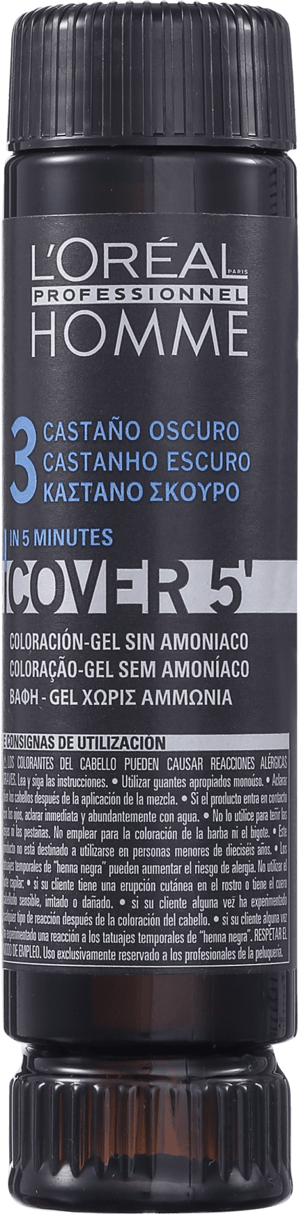 L'Oréal Professionnel Homme Cover 5 Castanho Escuro 3 - Coloração 1x50ml