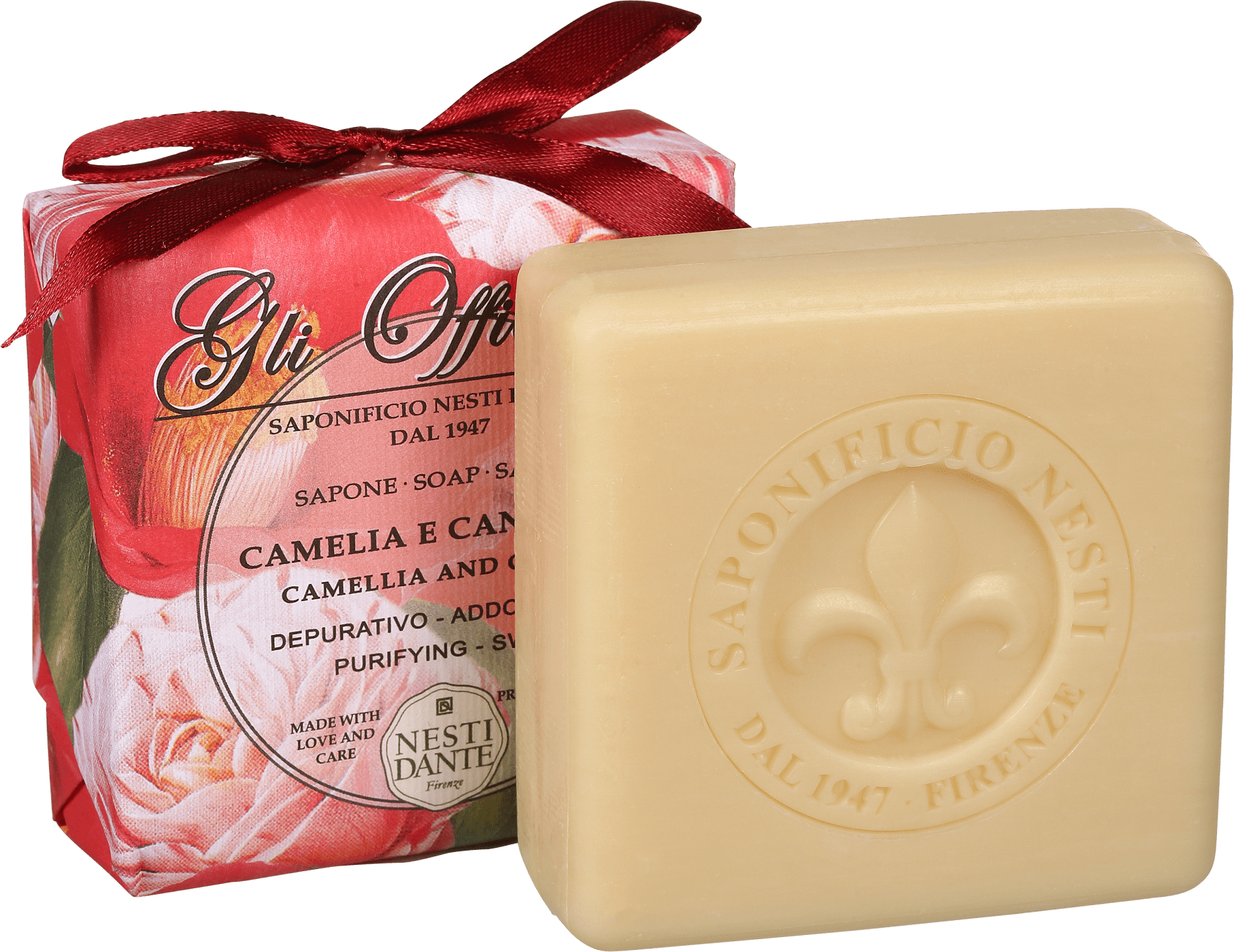 Nesti Dante Gli Officinali Camelia e Canela - Sabonete em Barra 200g