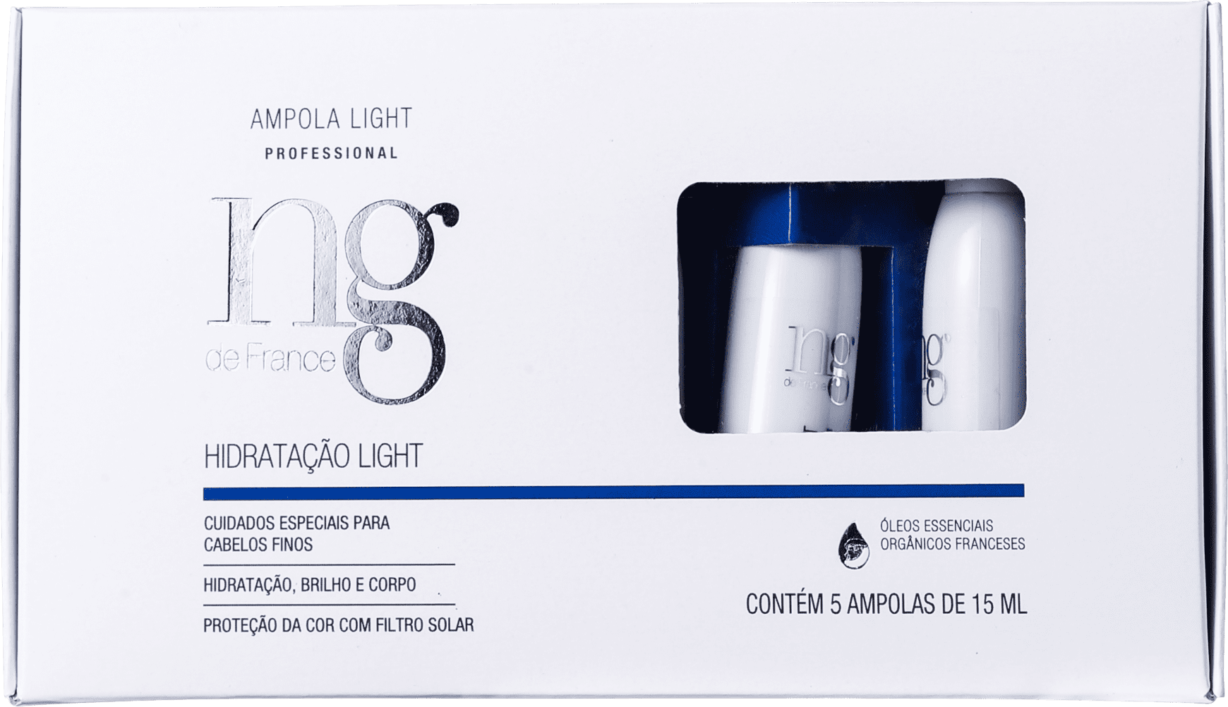 NG de France Light - Ampola de Hidratação 5x15ml