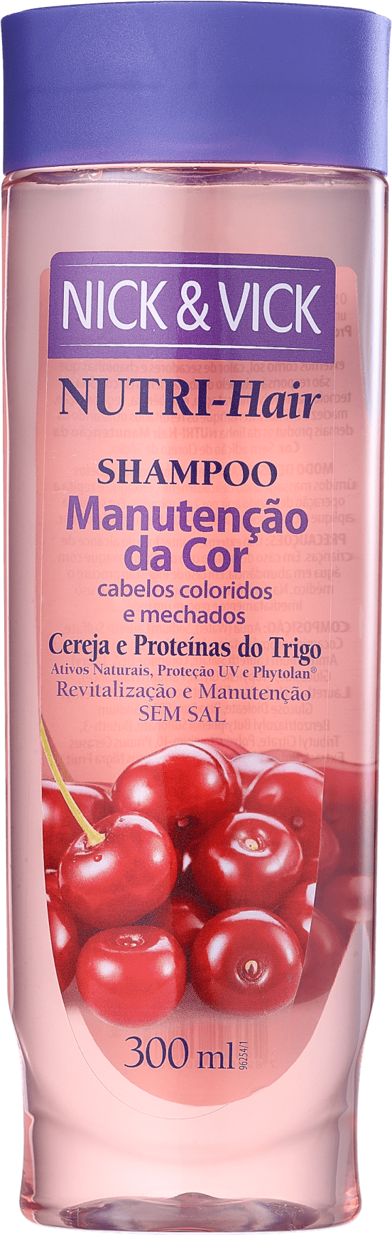 Nick & Vick NUTRI-Hair Manutenção da Cor - Shampoo sem Sal 300ml