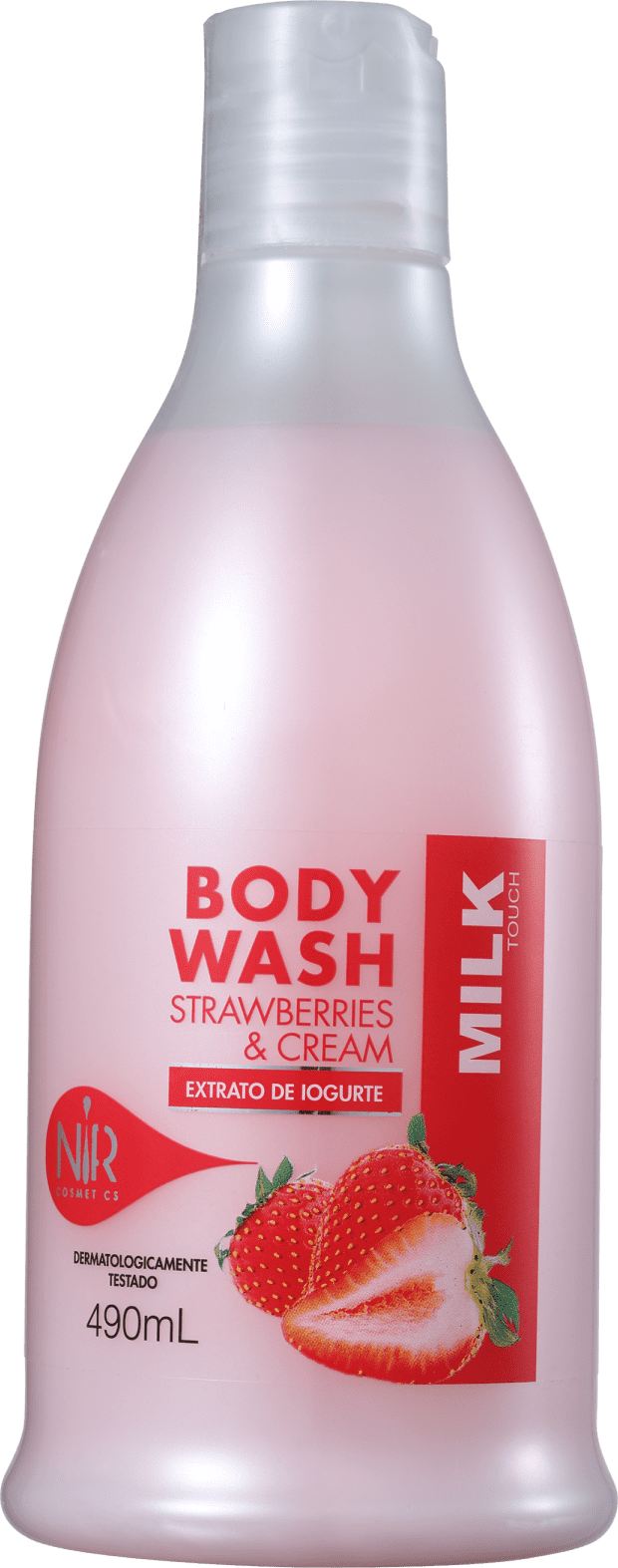 Nir Cosmetics Body Wash Strawberries and Cream - Sabonete Líquido 490ml