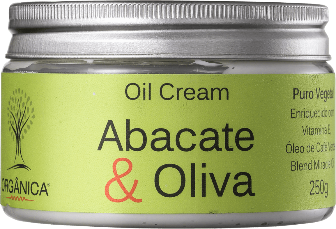 Orgânica Oil Cream Abacate & Oliva - Hidratante 270ml